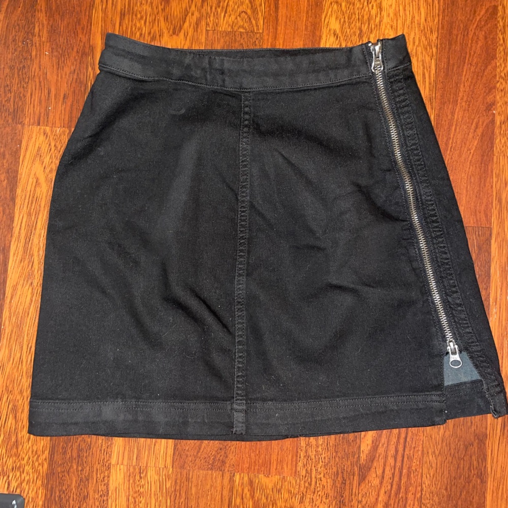 Black denim Free people skirt